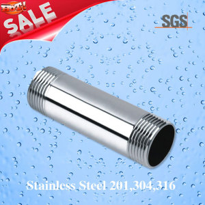 Stainless Steel Double Threaded Barrel Nipple, Stainless Steel Male Nipple