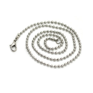 76cm Cut Metal Ball Chain Necklace