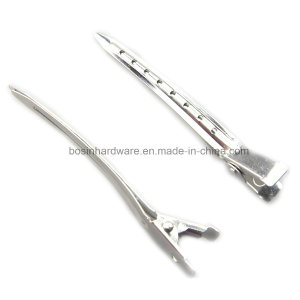 9cm Single Prong Metal Alligator Hair Clip with Holes