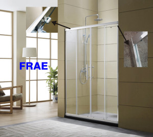 Economic Two Fix Two Sliding Shower Enclosure Baththub Door